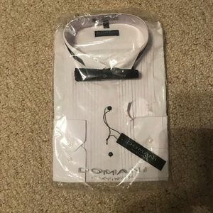 Gents tuxedo//bow tie combination shirt set